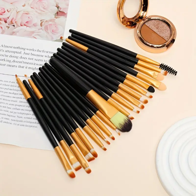 Pinceaux Maquillage - ProBrushSet™ - Noir Doré