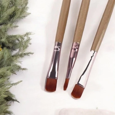 Pinceaux Maquillage - ProBrushSet™ - Beige Métallique