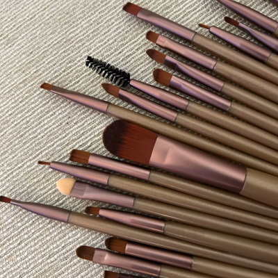 Pinceaux Maquillage - ProBrushSet™ - Beige Métallique