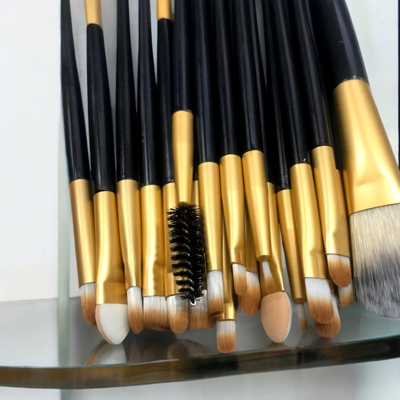Pinceaux Maquillage - ProBrushSet™ - Noir Doré