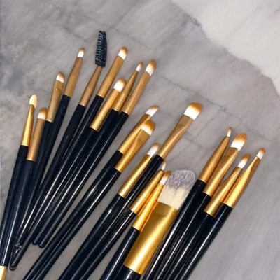 Pinceaux Maquillage - ProBrushSet™ - Noir Doré