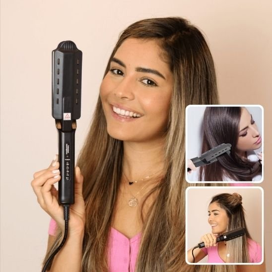 Femme montre Lisseur vapeur